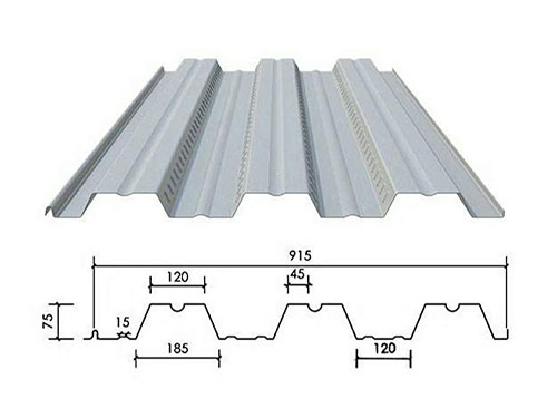 NS-001 floor decking profile drawing
