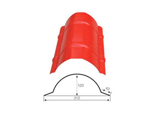 南宁NS-001 Ridge cap tile profile drawing